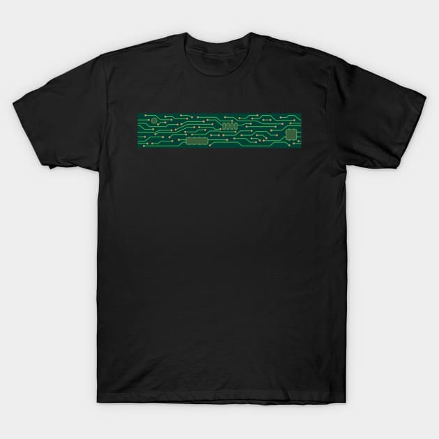 Technology Banner Circuit Board T-Shirt by THP Creative